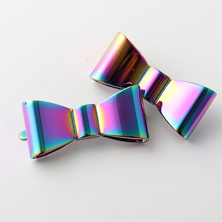 Unico Strap Decoration Bag Hardware Metal Bow Tie Purse Labels